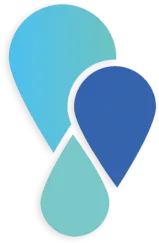 Blau-schwarzes Logo für Kontakt, Impressum, Datenschutz und Cookie-Einstellungen
